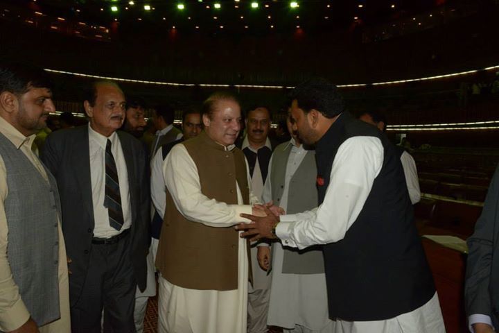 Chaudhary Muhammad Ashraf with Nawaz Sharif