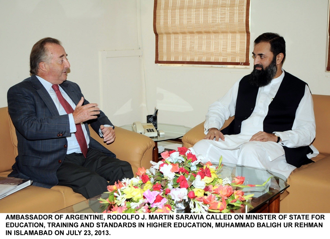Muhammad Baligh Ur Rehman with Ambassador
