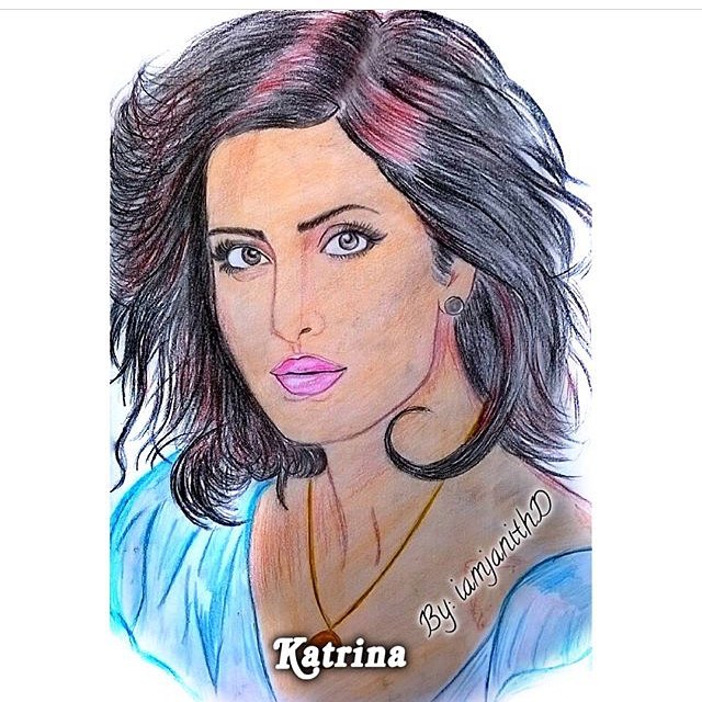 pencil art of katrina kaif