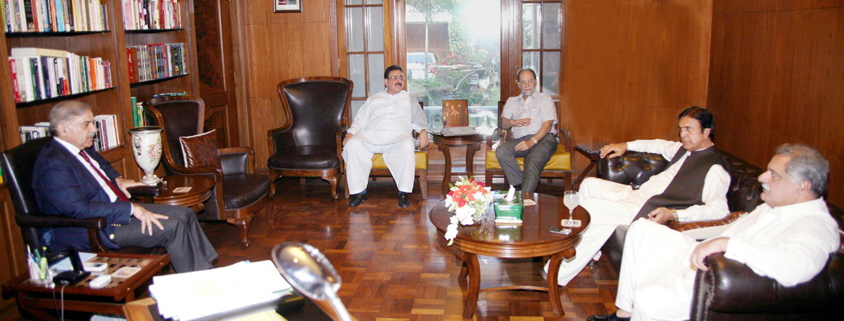 Tahir Bashir Cheema with Shahbaz Sharif