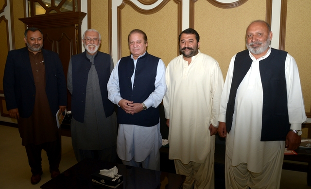Muhammad Arshad Khan Laghari with PM