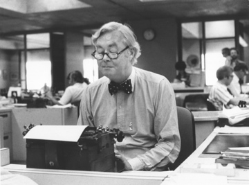 Daniel Patrick Moynihan at office