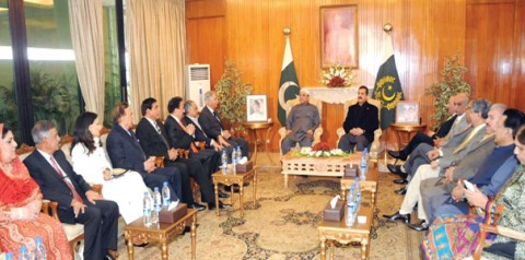 Ehsan ur Rehman Mazari with President