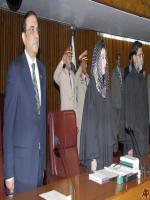 Dr. Fehmida Mirza with Asif Ali Zardari