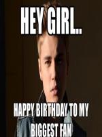 Justin Bieber Birthday meme