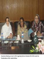 Sajida Begum in Meeting