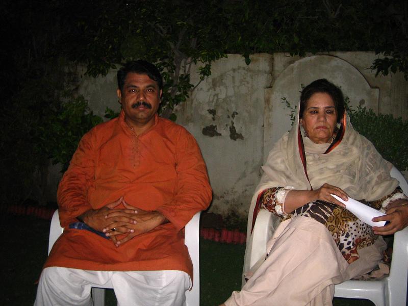 Khalida Mansoor with Rao Imran