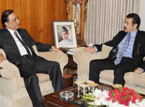 Abbas Khan Afridi With Zardaari