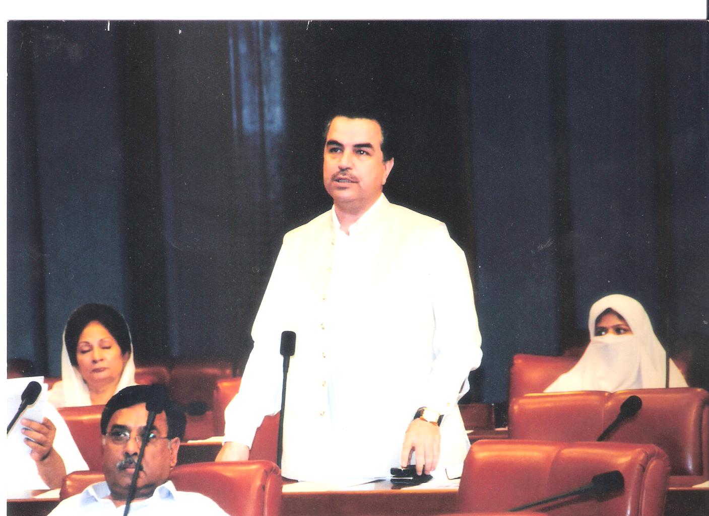 Engr. Muhammad Hamayun Khan Mandokhel in Senate