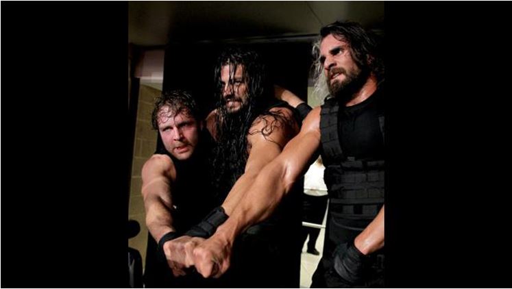 The Shield (Roman Reigns, Seth Rollins and Dean Ambrose) defeated Evol