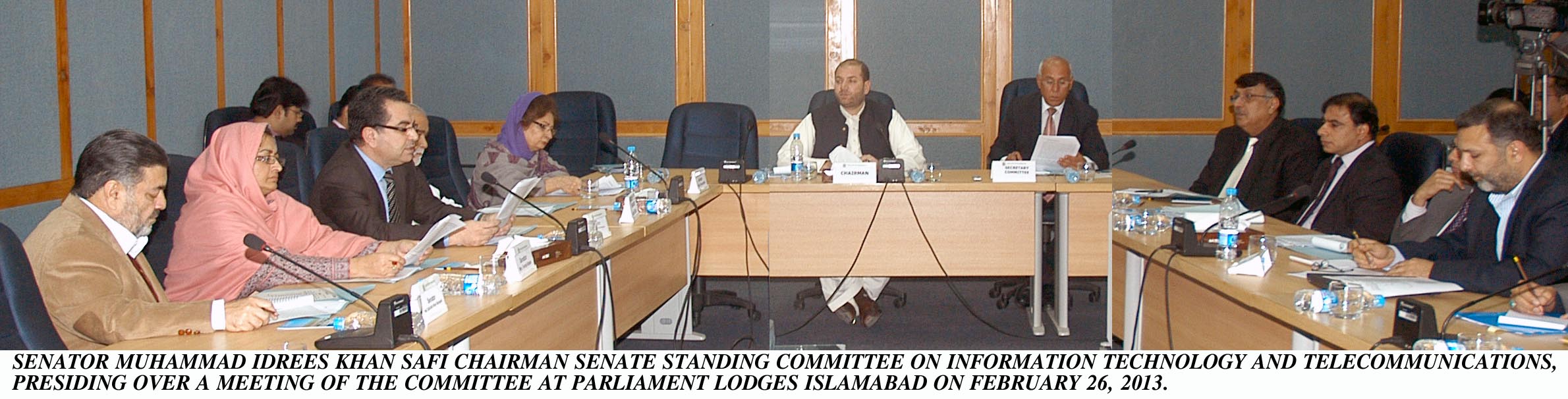 Muhammad Idrees Khan Safi as a Chairman Senate