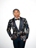 Pharrell Williams in black dress