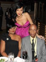 Rihanna with her parents