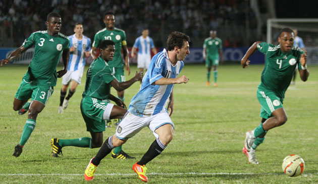 Nigeria Vs Argentina during match