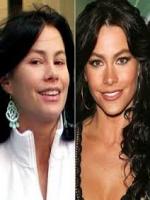 Sofia Vergara  with and without makeup