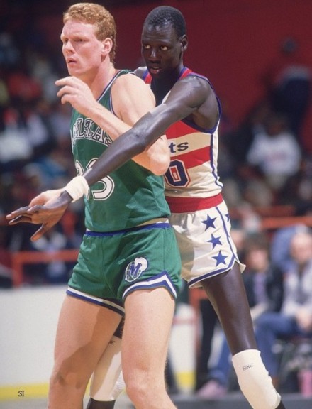 Manute Bol During Match