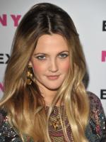 Drew Barrymore  with new hair style