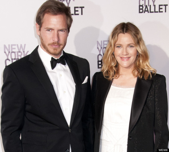 Drew Barrymore with husband
