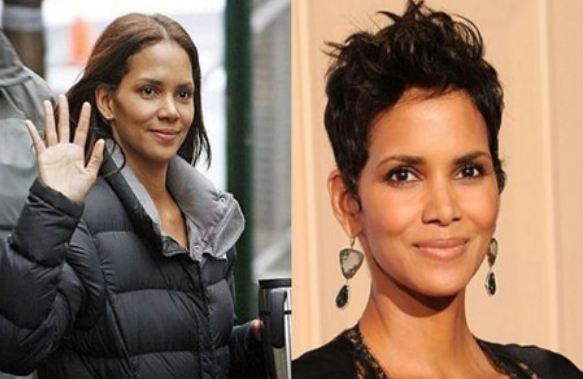 Halle Berry without makeup