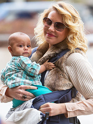 Katherine Heigl with baby