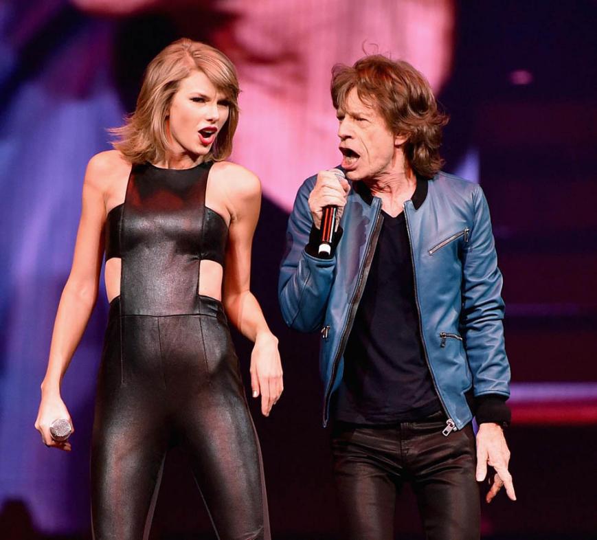 taylor swift with Mick jagger