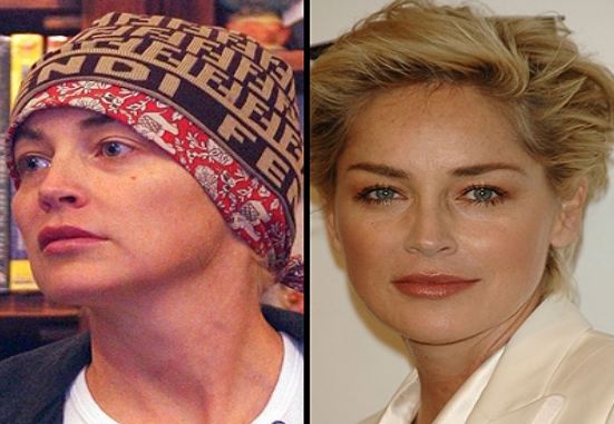 Sharon Stone without makeup