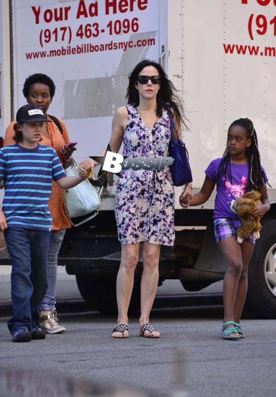 Mary Louise Parker With Her Kids