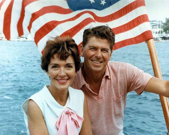 Nancy Reagan at Beach