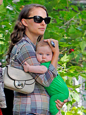 Natalie Portman with baby