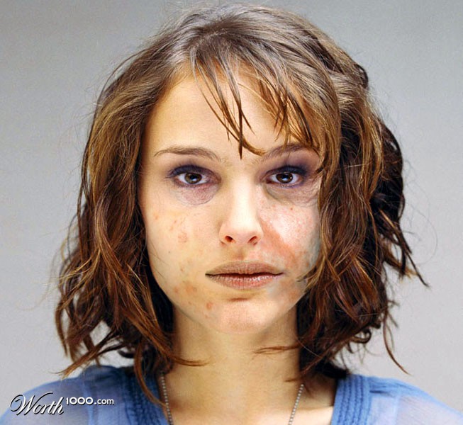 Natalie Portman with no makeup.