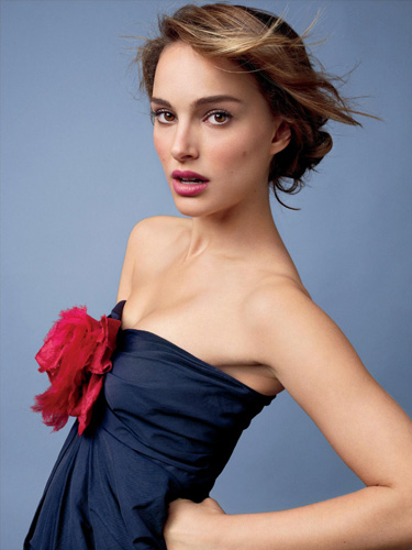 Natalie Portman n blue dress