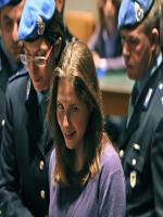 Amanda Knox way to court