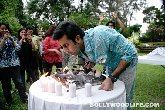 Ranbir Kapoor With Birthday Cake