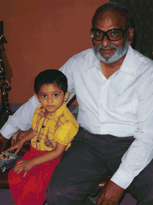 Sharad Talwalkar with kid