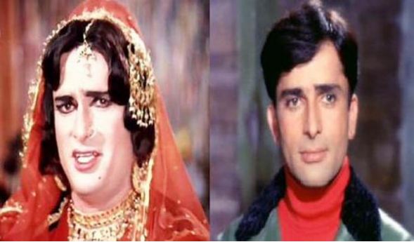 Shashi Kapoor in female dress in Movie Haseena Maan Jayegi