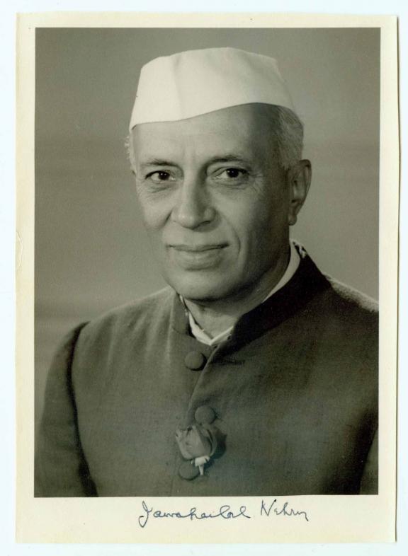 First prime Minister Jawaharlal Nehru