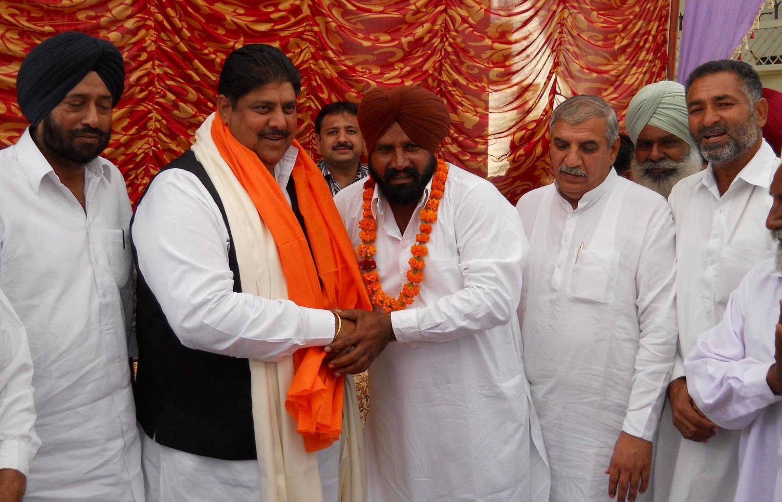 Atma Singh Gill with Party Members