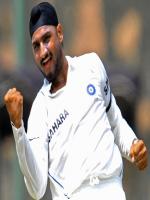 Harbhajan Singh Celebrating after Talking Wicket