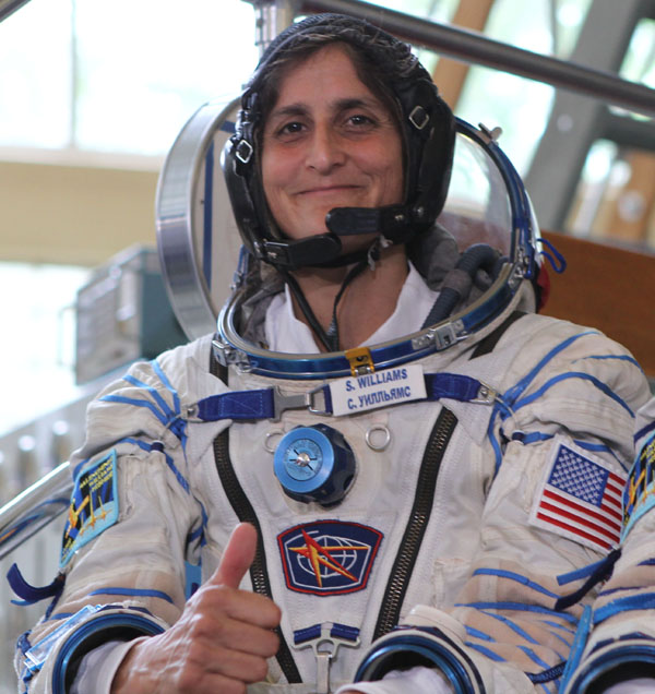Sunita Williams During Space traveling