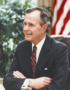 George H. W. Bush at White House