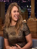 Ronda Rousey Smile Watched on Tv Program