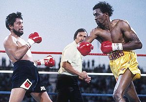 Thomas Hearns in Action