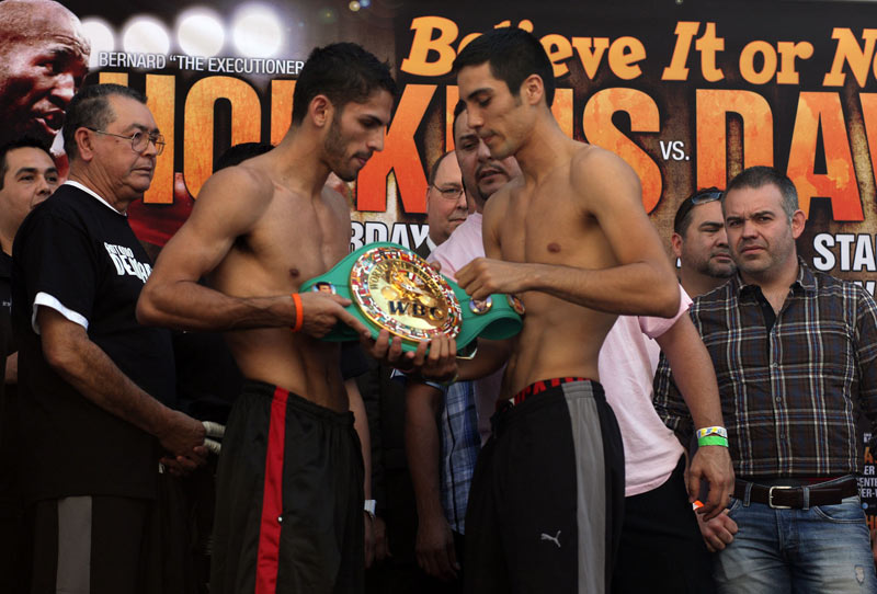 Jorge Linares with Opponent
