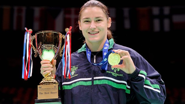 Katie Taylor With Troffy
