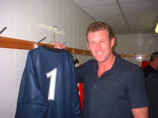 Dave Beasant With his Shirt