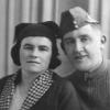 Harry Colclough With Wife