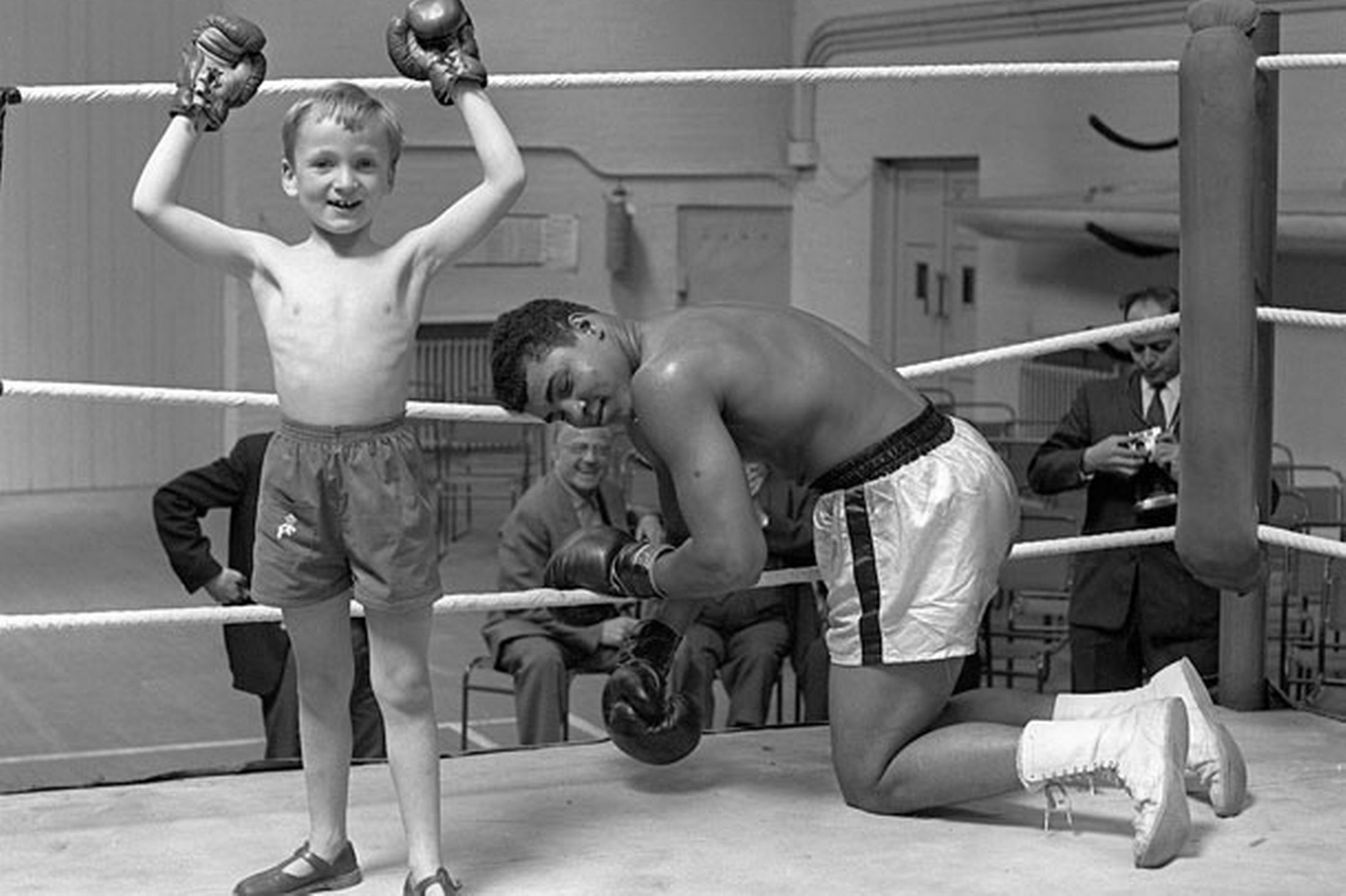 Muhammad Ali with his son