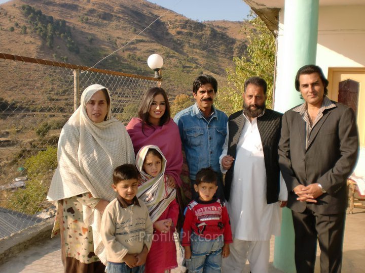 Ajab Gul with Family