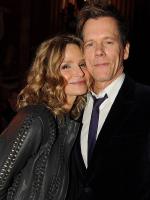 Kevin Bacon with wife