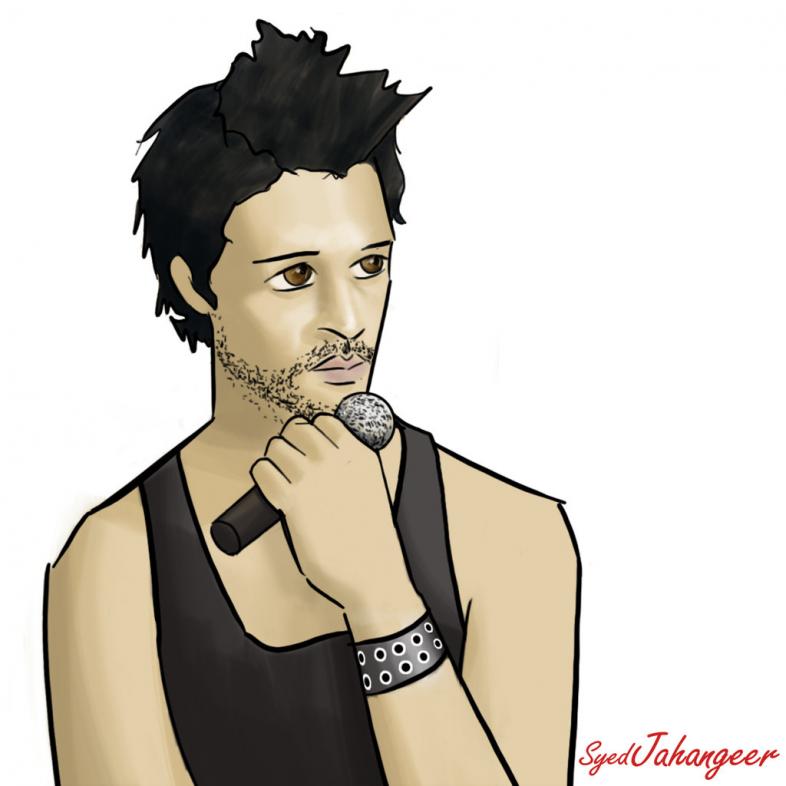 Atif Aslam Art By Syed Jahangeer